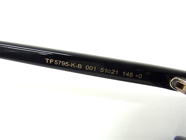 TOM FORD トムフォード メガネ TF5795KB ブラック プラスチック ユニセックス 美品