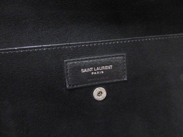 SAINT LAURENT PARIS サンローラン パリ ナップサック テディ 553919 チャコールグレー レザー ユニセックス YSL リュックサック 巾着