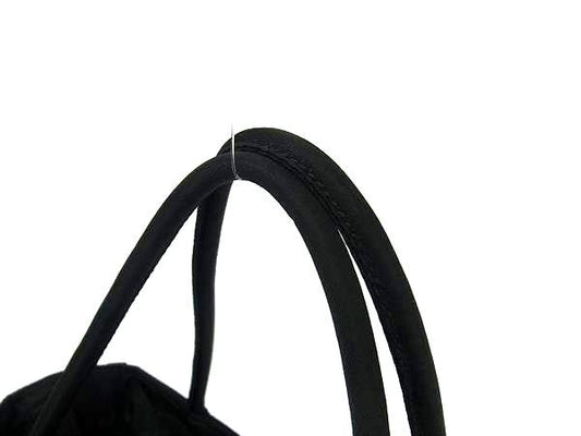 美品 PRADA プラダ ハンドバッグ テスート - ブラック ナイロン レディース 三角ロゴプレート トライアングルロゴ