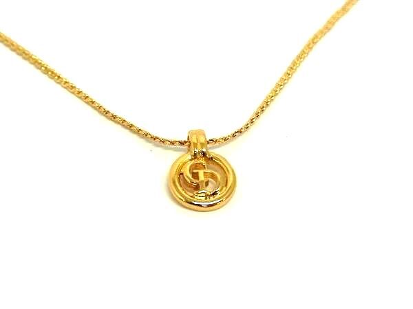 ChristianDior クリスチャンディオール ネックレス CDロゴ - ゴールド メタル レディース 新品未使用展示品