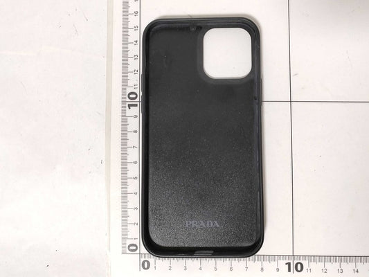 PRADA プラダ スマホカバー iPhoneケース トライアングルロゴ 2ZH133 ブラック系 サフィアーノ ユニセックス iPhone 12&12 Pro 美品