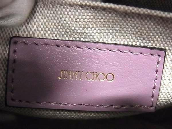 JIMMY CHOO ジミーチュウ ハンドバッグ ミニサラ ライトパープル系 レザー レディース スタースタッズ 2WAY ショルダーバッグ ゴールド金具 美品