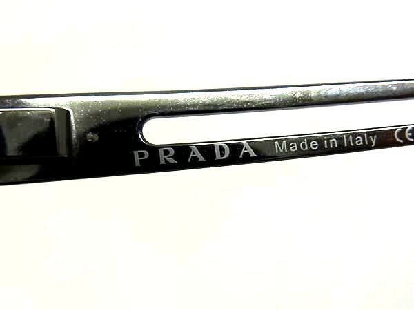 PRADA プラダ サングラス SPR 54H ダークシルバー系×ブラック系 メタル プラスチック ユニセックス 美品