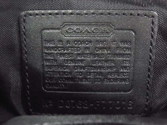 COACH コーチ ウエストバッグ F77016 ブラック キャンバス ユニセックス 超美品