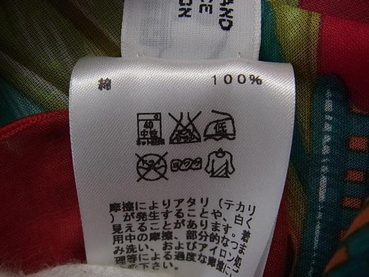 HERMES エルメス パレオ マルチカラー コットン100% レディース 孔雀柄 超美品