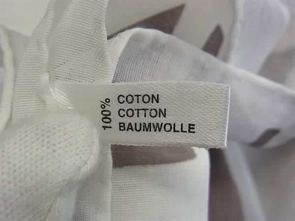 CHANEL シャネル ストール ホワイト グレー コットン100% レディース 美品