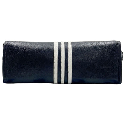 BALENCIAGA バレンシアガ 財布 ストラップウォレット 729322 ブラック ホワイト レザー ユニセックス adidasコラボ ショルダーウォレット