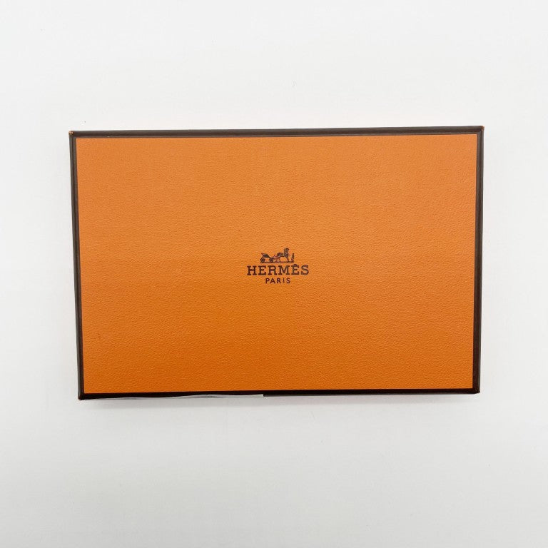 HERMES エルメス カードケース 名刺入れ カルヴィ ゴールド エプソン ユニセックス 美品