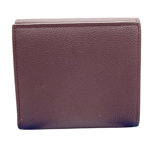 LOUIS VUITTON ルイヴィトン 財布 ポルトフォイユ・ロックミー2 M64837 プルーヌ(ボルドー系) レザー レディース Wホック 二つ折り財布 美品