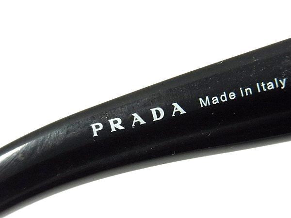 PRADA プラダ アイウェア バロック サングラス SPR27N ブラック プラスチック レディース 美品