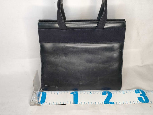 Salvatore Ferragamo フェラガモ ハンドバッグ ヴァラ BA214178 ネイビー系 レザー レディース ゴールド金具