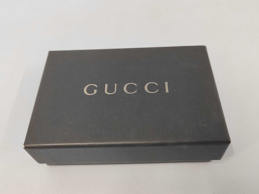 GUCCI グッチ キーケース GGキャンバス 131928 キャンバス レザー系 ベージュ ブラウン ユニセックス シェリー 6連 シルバー金具 美品