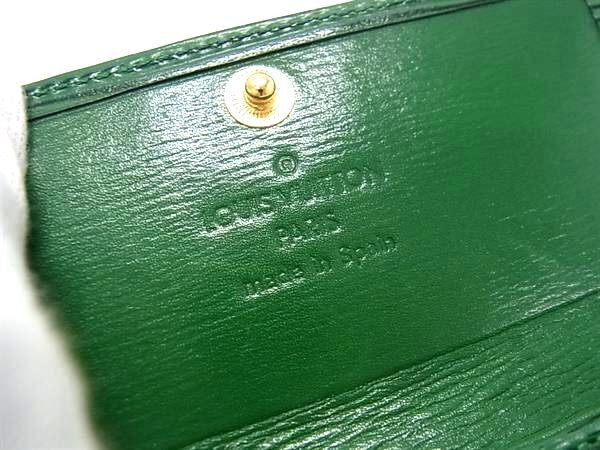 LOUIS VUITTON ルイヴィトン キーケース エピ ミュルティクレ4 M63824 ボルネオグリーン系 レザー ユニセックス 4連 ゴールド金具 美品