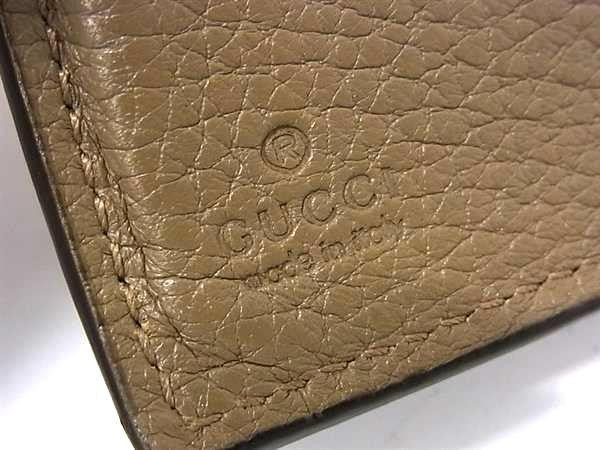 GUCCI グッチ 二つ折り財布 ジャンボGG コインウォレット 739479 ブラウン系 レザー メンズ 美品