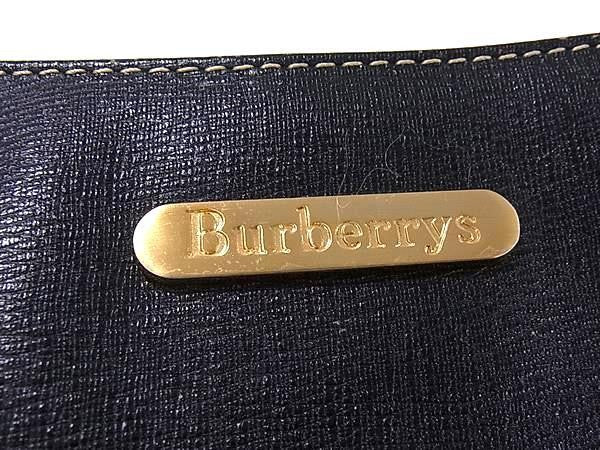 Burberrys バーバリーズ ハンドバッグ ワンショルダーバッグ ブラック系 レザー レディース ヴィンテージ シャドーホース ゴールド金具 美品