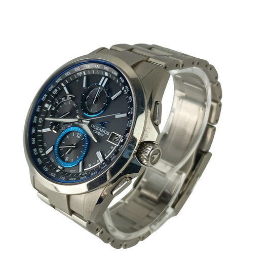 CASIO カシオ 腕時計 OCEANUS オシアナス Classic Line OCW-T2600-1AJF ブラック文字盤系 チタン メンズ ソーラー電波 アナログ 美品