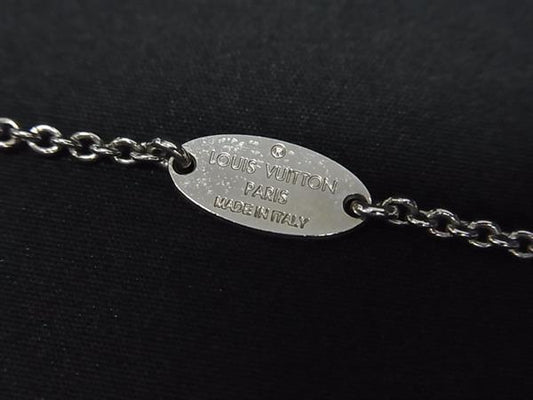 LOUIS VUITTON ヴィトン ネックレス エセンシャルV M63197 シルバー メタル ユニセックス