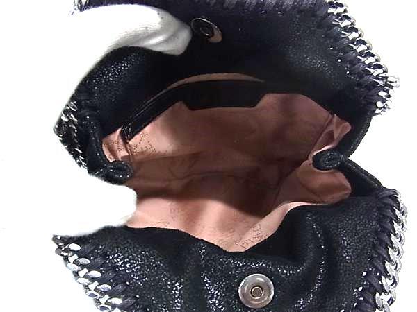 STELLA McCARTNEY ステラ マッカートニー ハンドバッグ ファラベラ タイニー ブラック エコレザー レディース 2WAY 美品