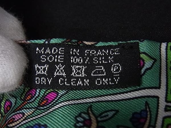 HERMES エルメス リボンスカーフ ツイリー 062983S 01 マルチカラー シルク100% レディース Au Pays des Oiseaux Fleurs 咲く鳥たちの国で 新古未使用展示品