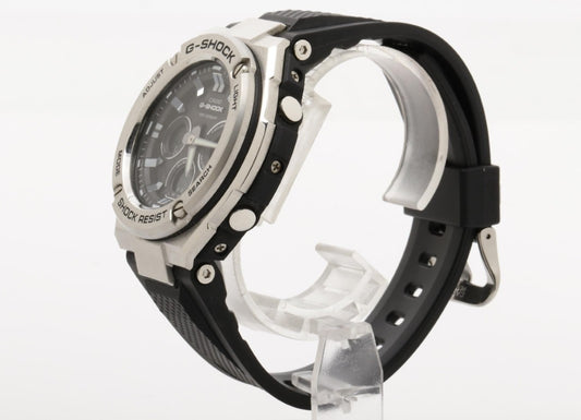 CASIO カシオ 時計 GSHOCK GSTEEL Gスチール GSTS3101A ブラック シルバー 樹脂/ステンレススチール メンズ アナデジ 超美品