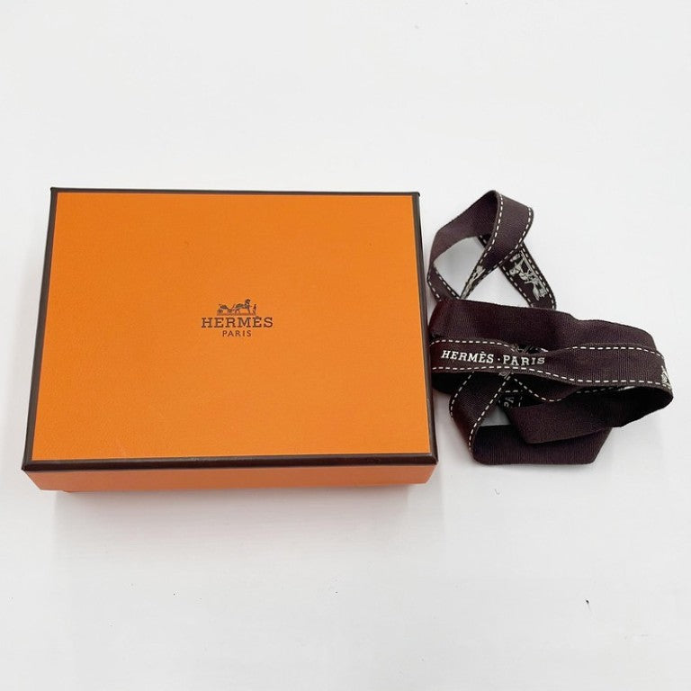 HERMES エルメス キーホルダー カルメン ウノドス ピンク レッド系 アニョーミロ レディース キーリング バッグチャーム シルバー金具 美品