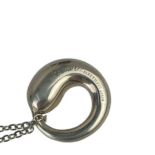 Tiffany&Co. ティファニー ネックレス エルサペレッティ エターナルサークル シルバー系 SV925 レディース 美品