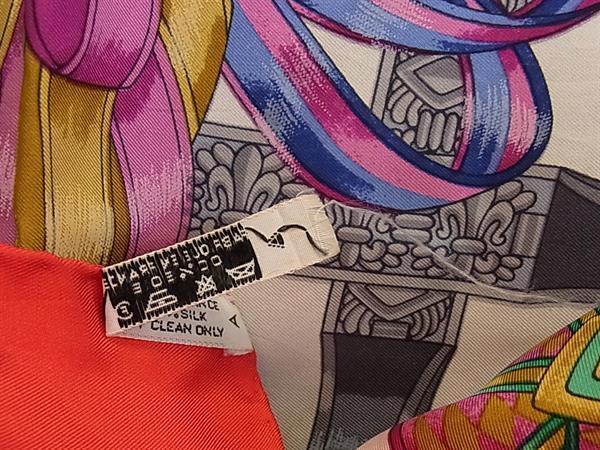 HERMES エルメス スカーフ カレ90 マルチカラー シルク100% レディース LES RUBANS DU CHEVAL 馬のリボン