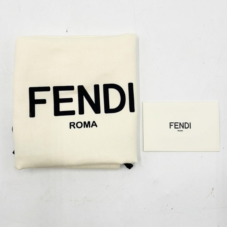 FENDI フェンディ クラッチバッグ 7N0167 ベージュ系 レザー ユニセックス シルバー金具 新品未使用展示品