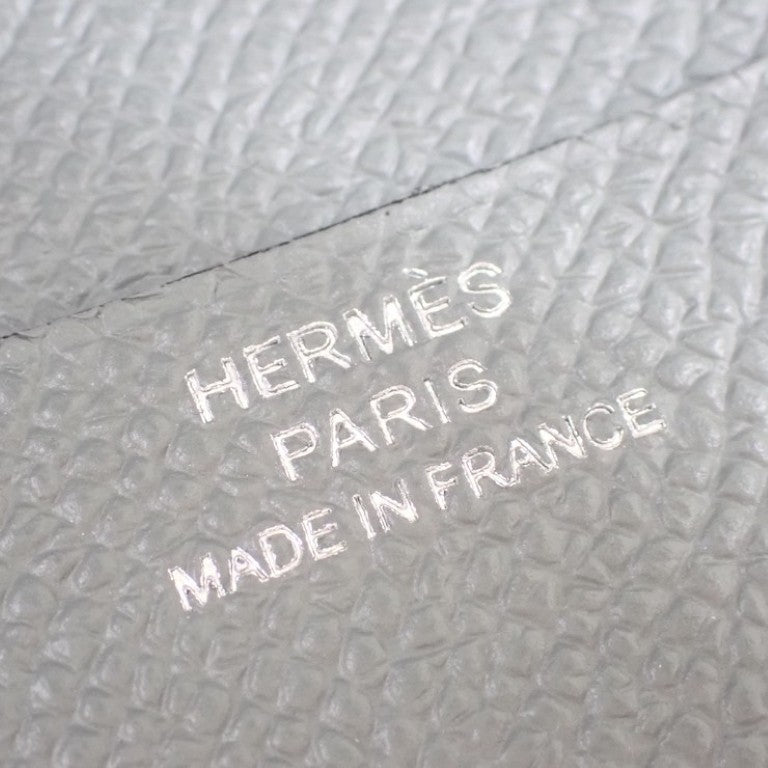 HERMES エルメス 手帳カバー アジェンダGM ネイビー×グレー系 エプソン ユニセックス バイカラー 超美品