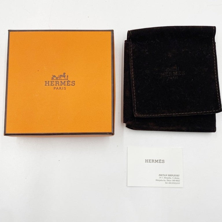HERMES エルメス ネックレス ホワイト ゴールド系 ポーセリン ユニセックス 美品