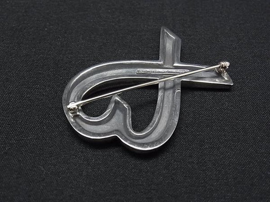 Tiffany&Co. ティファニー ブローチ パロマピカソ ラビングハート シルバー系 SV925 レディース Bigサイズ 美品