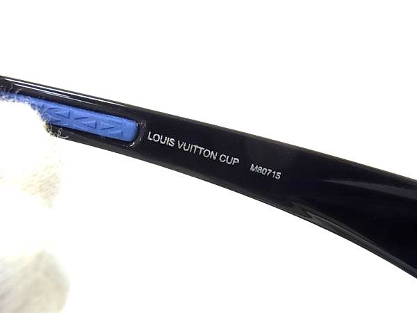 LOUIS VUITTON ルイヴィトン サングラス ルイヴィトンカップ M80715 ブラック クリアブルー プラスチック メンズ ミラーレンズ 美品