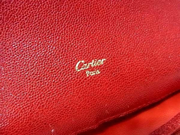 CARTIER カルティエ 長財布 ラブコレクション レッド系 レザー レディース 二つ折り 美品