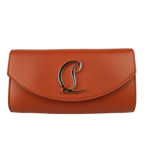 CHRISTIAN LOUBOUTIN クリスチャン ルブタン ショルダーバッグ LOUBI54 WALLET ON A R689 ROUQUINE TU 1235118 オレンジ系 レザー レディース チェーンウォレット ルビ54 ゴールド金具 新品未使用展示品