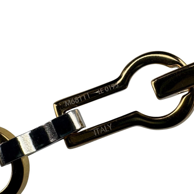 LOUIS VUITTON ルイヴィトン チョーカー チェーンネックレス M68111 ゴールド×シルバー メタル ユニセックス 美品