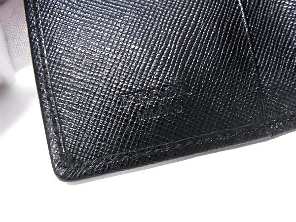 PRADA プラダ キーケース トライアングルロゴ ブラック系 テスートナイロン レザー ユニセックス 6連 三角ロゴマーク シルバー金具 美品