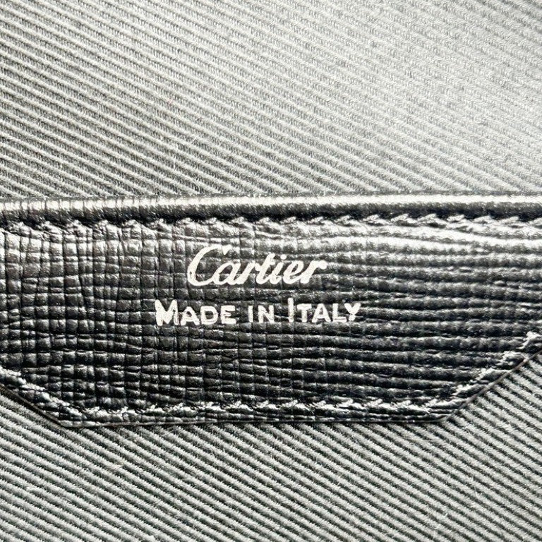 Cartier カルティエ ショルダーバッグ バッグ ロザンジュ CRL1002550 ブラック系 レザー ユニセックス シルバー金具 超美品