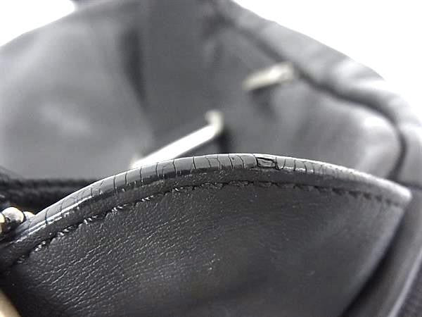 COACH コーチ ボディバッグ キャムデン コンバーチブル スリング F70922 ブラック系 レザー メンズ シルバー金具 美品