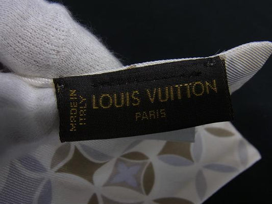 LOUIS VUITTON ルイヴィトン リボンスカーフ バンドー マルチカラー シルク100% レディース 美品