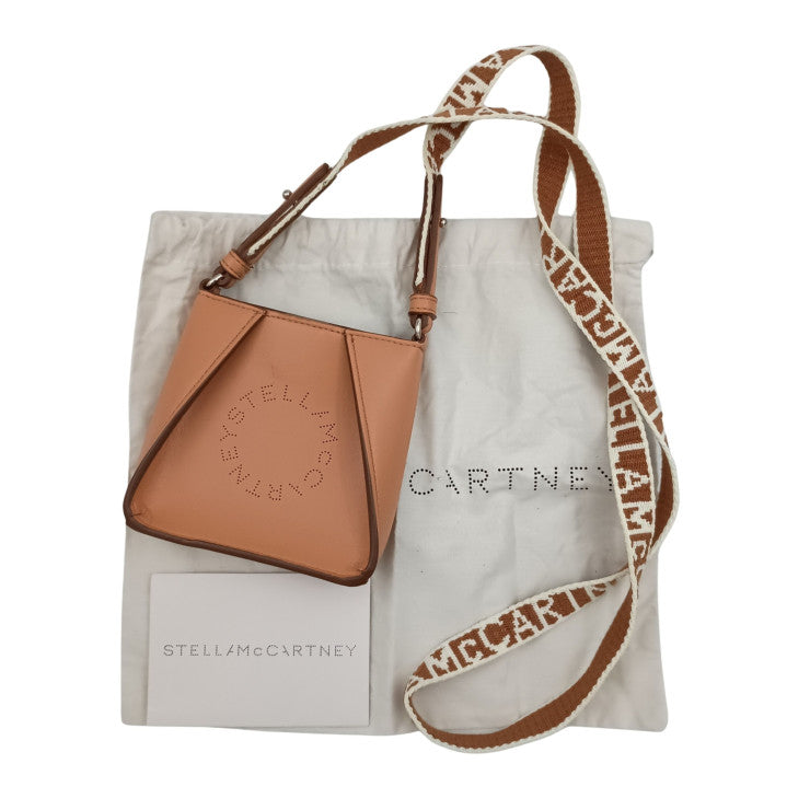 STELLA McCARTNEY ステラマッカートニー ショルダーバッグ マイクロ ホーボー 700159 W8542 ビスケット ヴィーガンレザー レディース 超美品