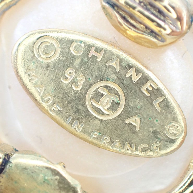 CHANEL シャネル イヤリング ココマーク ゴールド GP×フェイクパール レディース パール