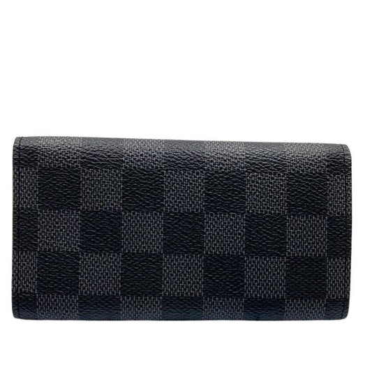 LOUIS VUITTON ルイヴィトン キーケース グラフィット ポルトクレ・ヴォワテュール N63139 ブラック系 ダミエ グラフィット メンズ 3連 美品