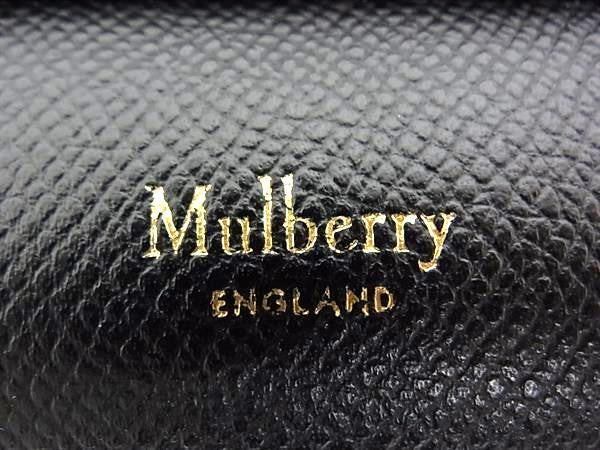 MULBERRY マルベリー ショルダーバッグ ブラック系 レザー レディース クロスボディ斜め掛け フォンポーチ スマホショルダー 超美品