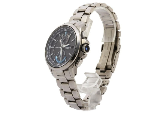 CASIO カシオ 時計 OCEANUS オシアナス OCW-T1010B-1AJF ブラック シルバー系 チタン メンズ アナログ 美品