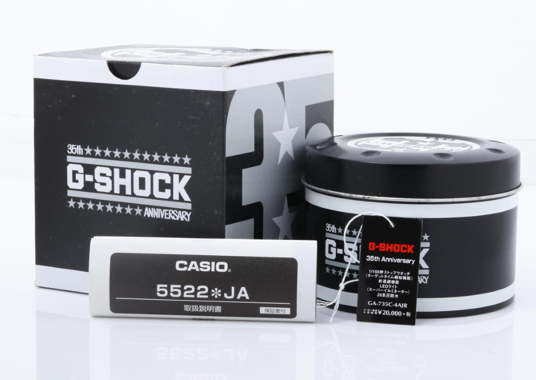 CASIO カシオ 時計 G-SHOCK 35周年記念モデル GA-735C レッド系 樹脂 メンズ デジタル 新品未使用展示品