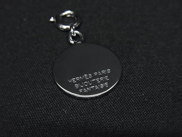 HERMES エルメス ペンダントトップ セリエ チャーム シルバー系 メタル レディース 超美品