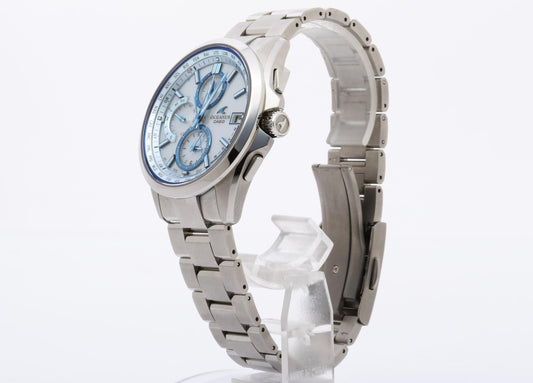 CASIO カシオ 時計 オシアナス クラシックライン OCWT26002AJF アイスブルー シルバー チタン メンズ アナログ 新古未使用展示品
