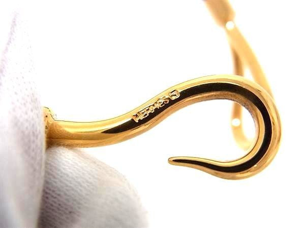 HERMES エルメス ブレスレット ジャンボ ブラック系 レザー レディース 編み込み ゴールド金具 超美品