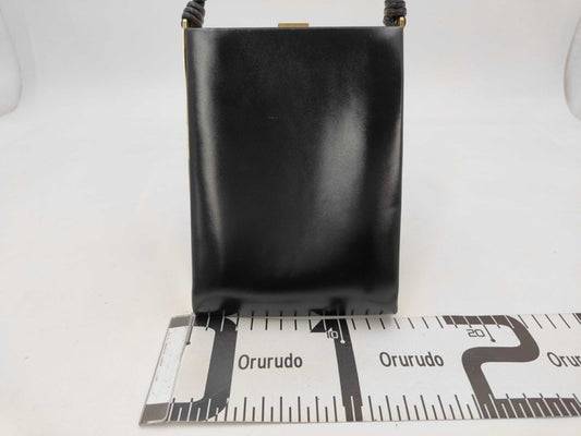 JILSANDER ジルサンダー ハンドバッグ TANGLE MD タングル ブラック系 レザー レディース ゴールド金具 美品