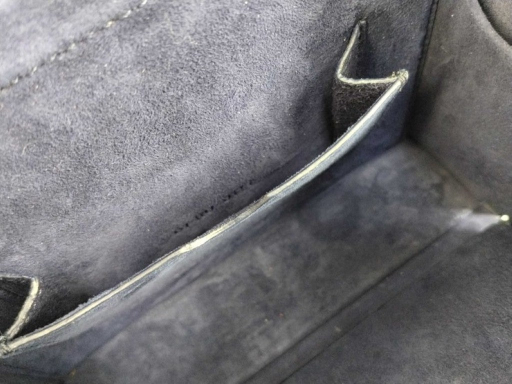 Dior ディオール ショルダーバッグ アディクト スモールボックス ショルダーバッグ ブラック系 レザー レディース ゴールド金具 美品